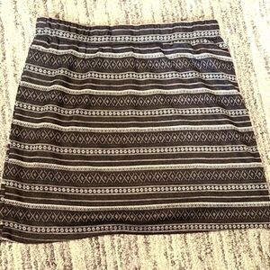 Fab'rik Navy & White Mini Skirt, Size Medium